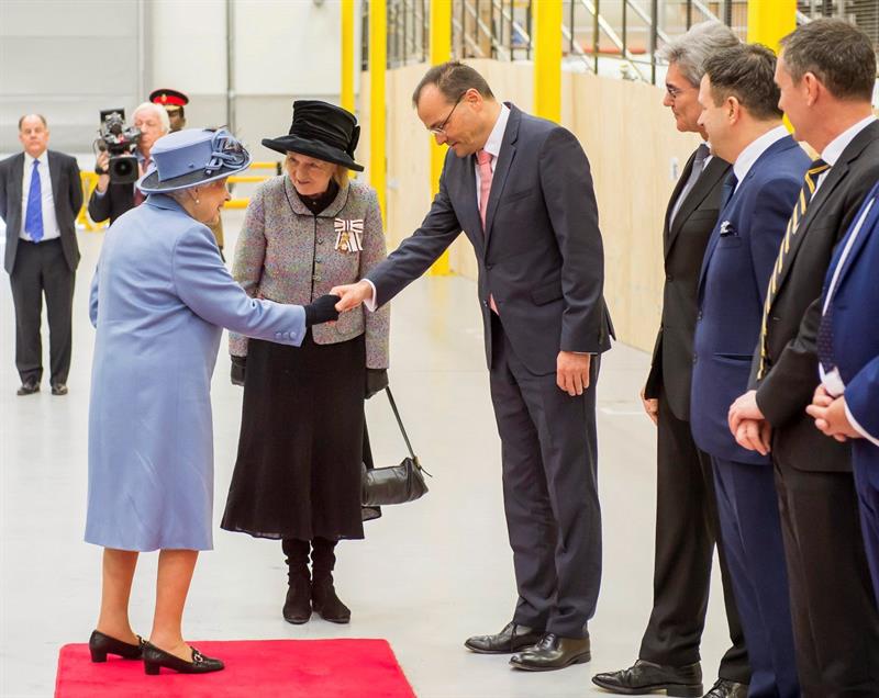  Isabel II visita la fabbrica di turbine eoliche di Siemens Gamesa in Inghilterra